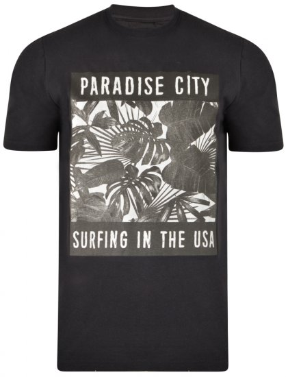 Kam Jeans 5300 T-shirt Black - Pólók - Nagyméretű pólók - 2XL-14XL