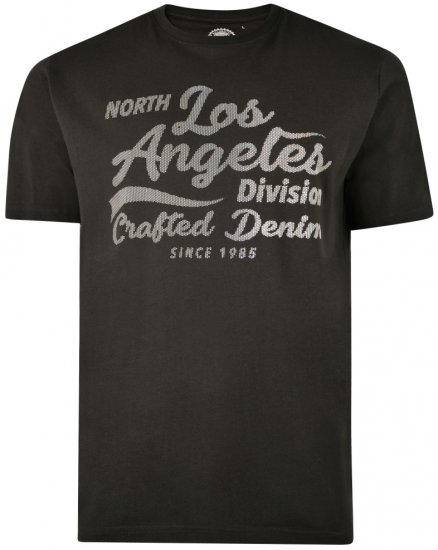 Kam Jeans 5302 T-shirt Black - Pólók - Nagyméretű pólók - 2XL-14XL