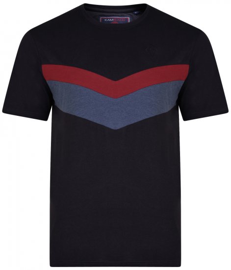 Kam Jeans 5306 T-shirt Black - Pólók - Nagyméretű pólók - 2XL-14XL