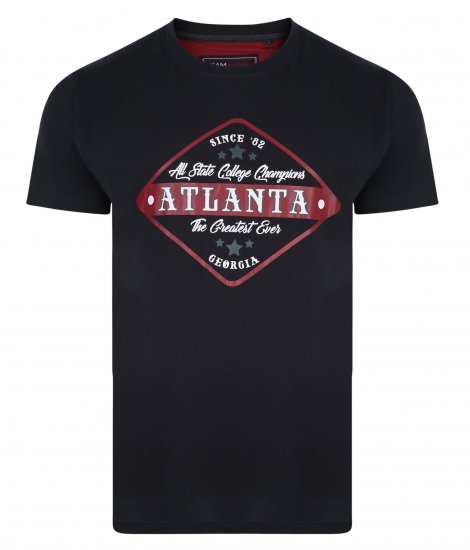 Kam Jeans 5333 Atlanta Tee Navy - Pólók - Nagyméretű pólók - 2XL-14XL