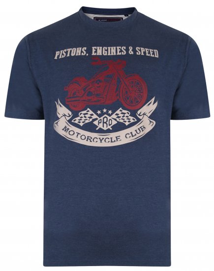 Kam Jeans 5351 Piston Motors Club T-shirt Insignia - Pólók - Nagyméretű pólók - 2XL-14XL