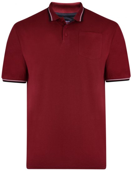 Kam Jeans 5400 Polo Burgundy - Pólóingek - Galléros Pólók 2XL-8XL - Pólóingek 2XL-8XL