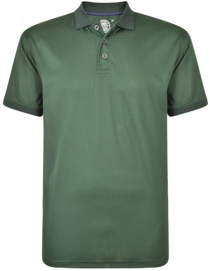 Kam Jeans Technical Lightweight Polo Forest Green - Sportruházat - Nagyméretű Sportruházat 2XL-10XL
