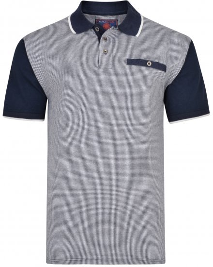 Kam Jeans 5421 Polo Navy - Pólóingek - Galléros Pólók 2XL-8XL - Pólóingek 2XL-8XL