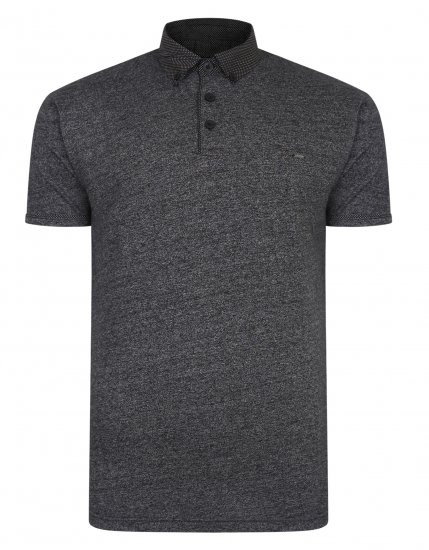 Kam Jeans Smart Look Polo Black - Pólóingek - Galléros Pólók 2XL-8XL - Pólóingek 2XL-8XL