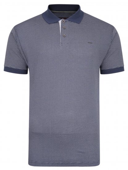 Kam Jeans Casual Look Polo Insignia Blue - Pólóingek - Galléros Pólók 2XL-8XL - Pólóingek 2XL-8XL