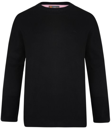 Kam Jeans Knitted Sweater Black - Pulóverek & kapucnis pulóverek - Pulóverek & Kapucnis pulóver 2XL-12XL