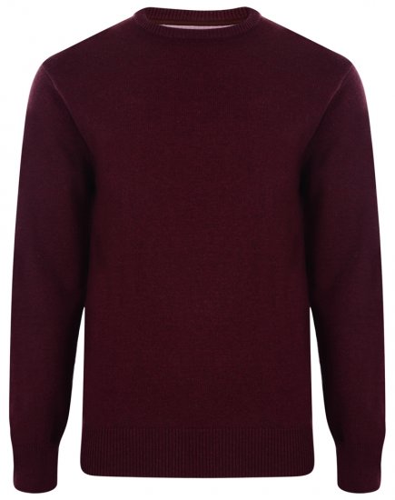 Kam Jeans Knitted Sweater Burgundy - Pulóverek & kapucnis pulóverek - Pulóverek & Kapucnis pulóver 2XL-12XL