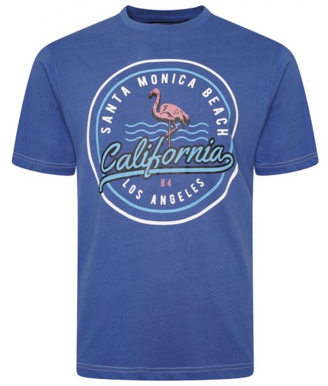 Kam Jeans 5707 Santa Monica Tee Navy - Pólók - Nagyméretű pólók - 2XL-14XL