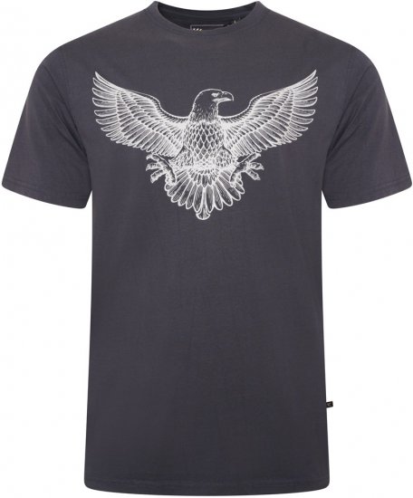Kam Jeans 5758 Eagle Print T-Shirt Indigo - Pólók - Nagyméretű pólók - 2XL-14XL