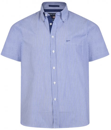 Kam Jeans 6164 Short Sleeve Shirt Navy - Ingek - Ingek 2XL-10XL