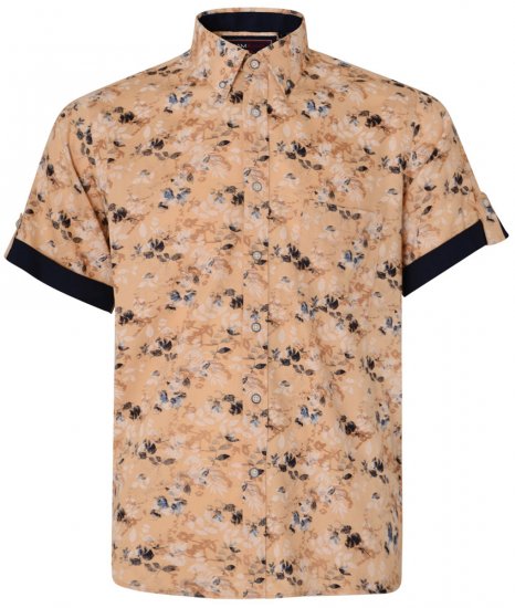 Kam Jeans 6190 Short Sleeve Shirt Sand - Ingek - Ingek 2XL-10XL