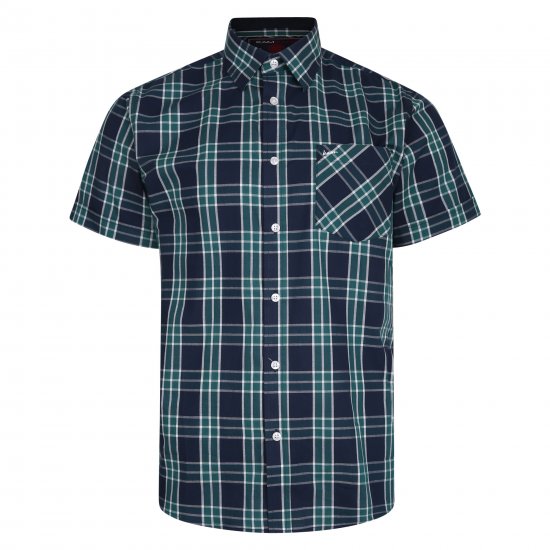 Kam Jeans 6202 Casual Check Shirt Navy - Ingek - Ingek 2XL-10XL