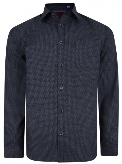 Kam Jeans 6209 LS Smart Pattern Print Shirt - Ingek - Ingek 2XL-10XL