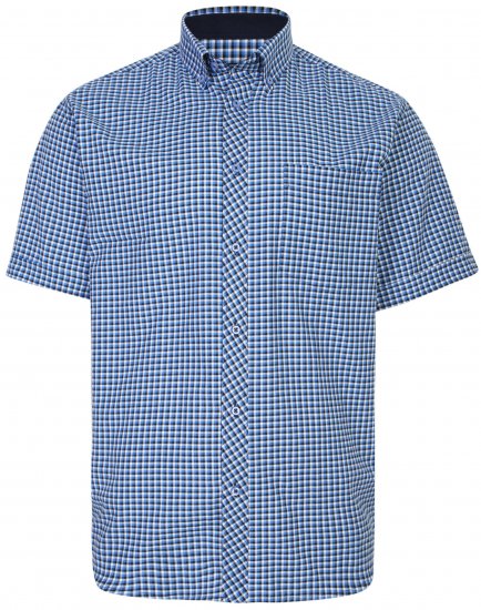 Kam Jeans 6219 Short sleeve Shirt Navy - Ingek - Ingek 2XL-10XL