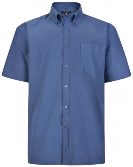Kam Oxford Shirt Short sleeve Navy - Ingek - Ingek 2XL-10XL
