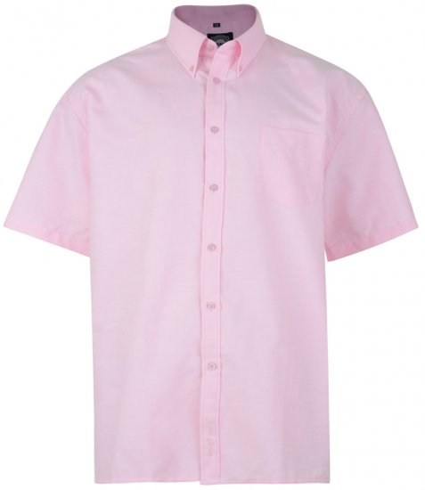 Kam Oxford Shirt Short sleeve Pink - Ingek - Ingek 2XL-10XL
