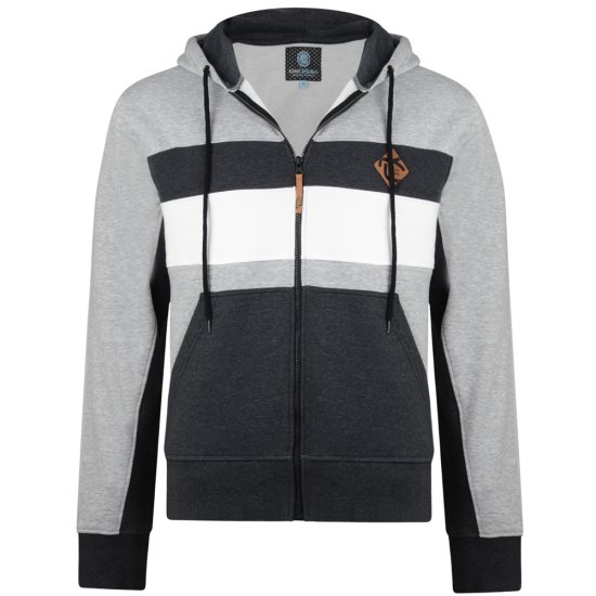 Kam Jeans 701 Cut and Sew Hoodie Grey - Pulóverek & kapucnis pulóverek - Pulóverek & Kapucnis pulóver 2XL-12XL