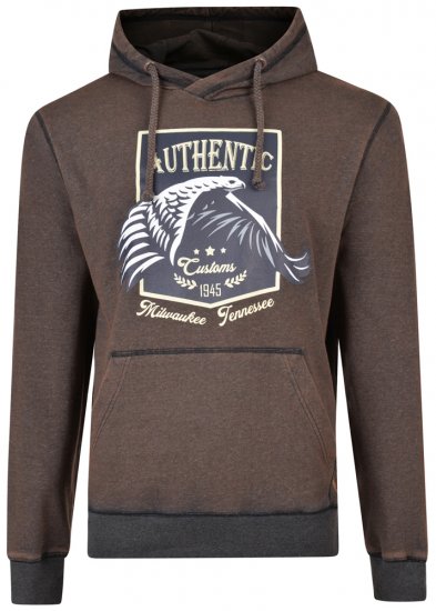 Kam Jeans 7010 Hoodie Black - Pulóverek & kapucnis pulóverek - Pulóverek & Kapucnis pulóver 2XL-12XL