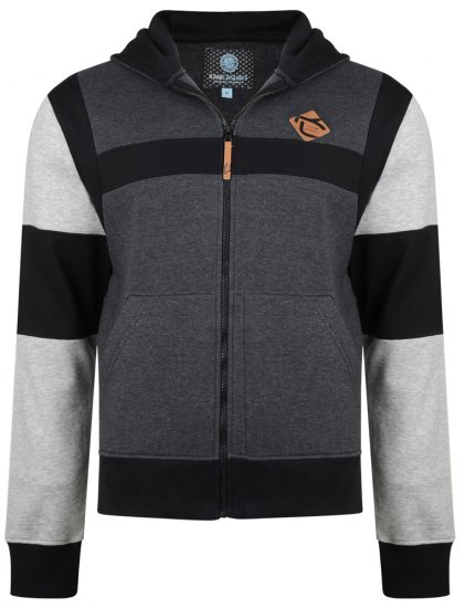Kam Jeans 702 Cut and Sew Hoodie Charcoal - Pulóverek & kapucnis pulóverek - Pulóverek & Kapucnis pulóver 2XL-12XL