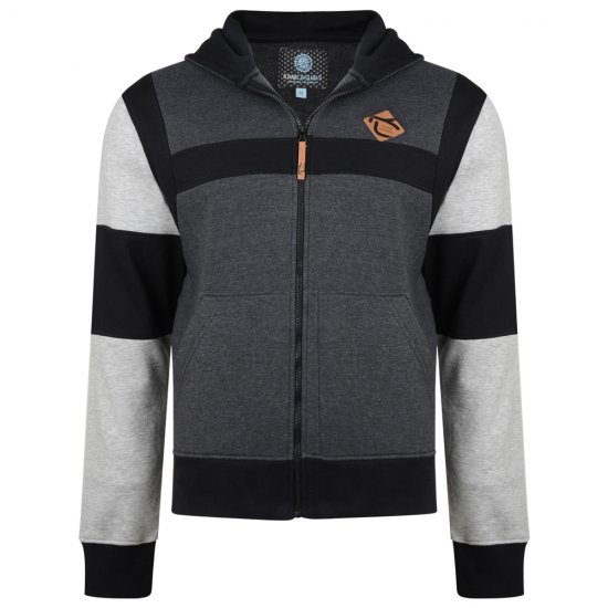 Kam Jeans 702 Cut and Sew Hoodie Charcoal - Pulóverek & kapucnis pulóverek - Pulóverek & Kapucnis pulóver 2XL-12XL