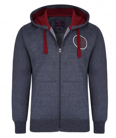 Kam Jeans 7030 Hoody Indigo - Pulóverek & kapucnis pulóverek - Pulóverek & Kapucnis pulóver 2XL-12XL