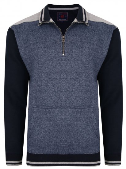 Kam Jeans 7032 Casual Sweater Navy - Pulóverek & kapucnis pulóverek - Pulóverek & Kapucnis pulóver 2XL-12XL