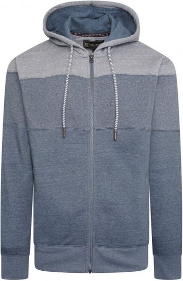 Kam Jeans 7071 Marl Stripe Hoody Denim - Pulóverek & kapucnis pulóverek - Pulóverek & Kapucnis pulóver 2XL-12XL