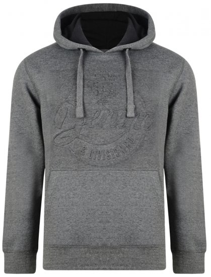 Kam Jeans 708 Embossed Hoodie Charcoal - Pulóverek & kapucnis pulóverek - Pulóverek & Kapucnis pulóver 2XL-12XL