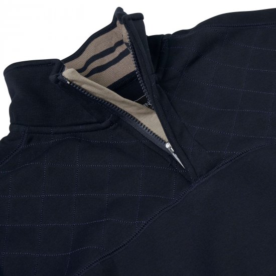 Kam Jeans 7092 Félcipzáras pulóver Tengerészkék - Pulóverek & kapucnis pulóverek - Pulóverek & Kapucnis pulóver 2XL-12XL