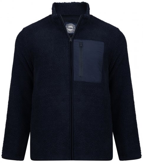 Kam Jeans 712 Teddy Fleece Navy - Pulóverek & kapucnis pulóverek - Pulóverek & Kapucnis pulóver 2XL-12XL