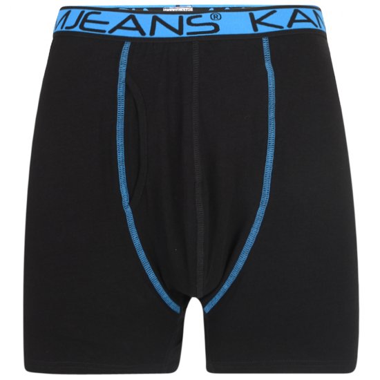 Kam Jeans Boxershorts Black and Navy 2-Pack - Alsónemű & strandruhák - Nagyméretű Alsónemű 2XL-8XL