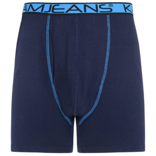 Kam Jeans Boxershorts Black and Navy 2-Pack - Alsónemű & strandruhák - Nagyméretű Alsónemű 2XL-8XL