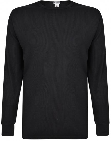 Kam Jeans 835 Long Sleeve Thermal T-shirt Black - Alsónemű & strandruhák - Nagyméretű Alsónemű 2XL-8XL