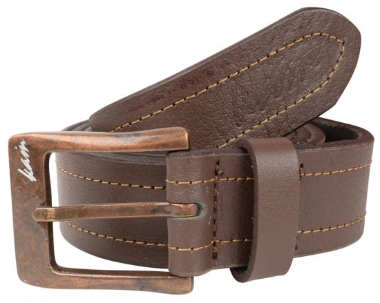 Kam Jeans 920 Leather Belt Brown, 4cm - Övek - Nagyméretű Övek W40-W70/2XL-8XL