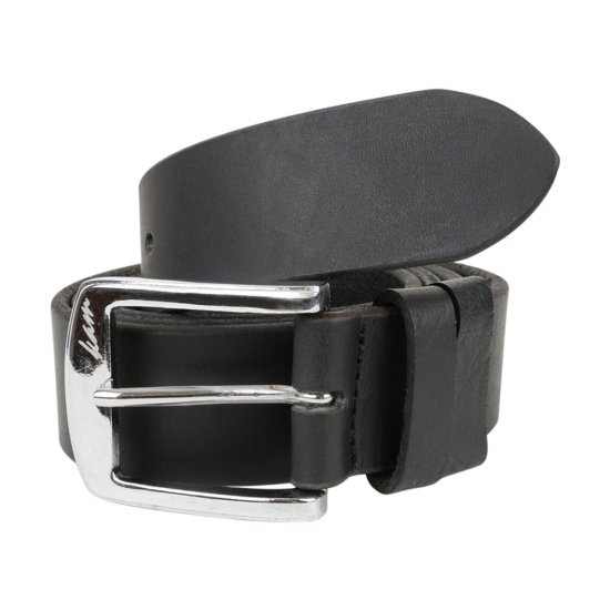 Kam 922 Jeans belt Genuine leather Black, 4cm - Övek - Nagyméretű Övek W40-W70/2XL-8XL