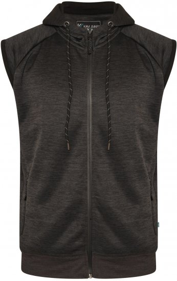 Kam Jeans AP007 Active Performance Sleeveless Hoody Charcoal - Pulóverek & kapucnis pulóverek - Pulóverek & Kapucnis pulóver 2XL-12XL