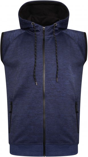 Kam Jeans AP007 Active Performance Sleeveless Hoody Indigo - Pulóverek & kapucnis pulóverek - Pulóverek & Kapucnis pulóver 2XL-12XL