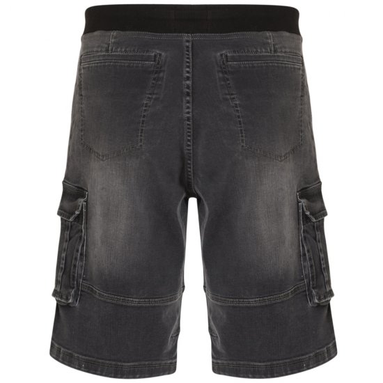 Kam Jeans Dito Denim Shorts Charcoal - Rövidnadrág - Nagyméretű Rövidnadrág W40-W60