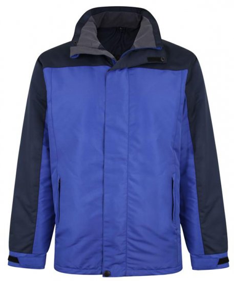 Kam Jeans KV113 Padded Waterproof Coat Navy - Kabátok - Nagyméretű Kabátok - 2XL-8XL