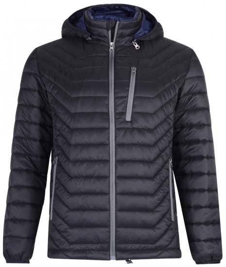 Kam Jeans KV90 Jacket Black - Kabátok - Nagyméretű Kabátok - 2XL-8XL