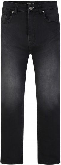 Kam Jeans Nunez Knitted Denim Stretch Fashion Jeans Charcoal - Farmer & nadrág - Farmer és nadrág - W40-W70