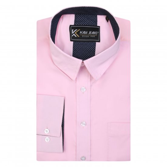 Kam Jeans P684 Premium Stretch Shirt Pink - Ingek - Ingek 2XL-10XL