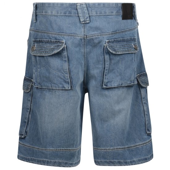 Kam Jeans Sebastian Denim Shorts - Rövidnadrág - Nagyméretű Rövidnadrág W40-W60