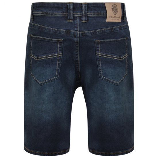 Kam Jeans Vincent Shorts Dark Used - Rövidnadrág - Nagyméretű Rövidnadrág W40-W60