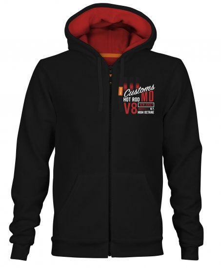 Motley Denim Kendal Hoodie Black - Pulóverek & kapucnis pulóverek - Pulóverek & Kapucnis pulóver 2XL-12XL