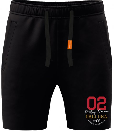Motley Denim Keswick Sweatshorts Black - Melegítőnadrág & rövidnadrág - Melegítőnadrág & Melegítő Rövidnadrág 2XL-12XL
