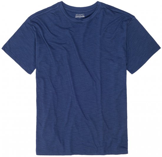 Adamo Kevin Regular fit T-shirt Slub Blue - Pólók - Nagyméretű pólók - 2XL-14XL
