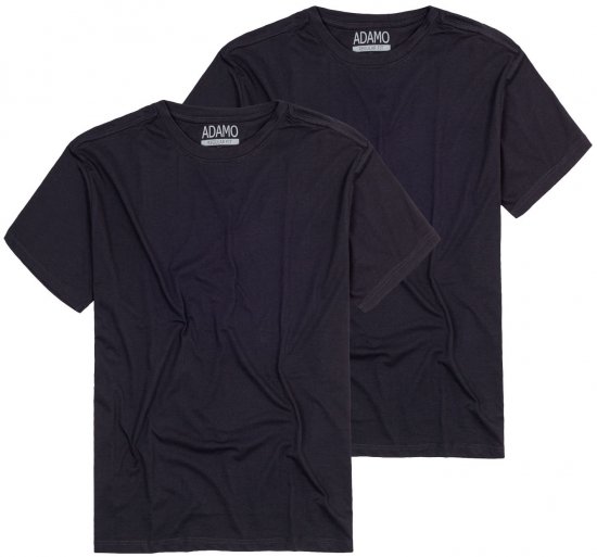 Adamo Kilian Regular fit 2-pack T-shirt Navy - Pólók - Nagyméretű pólók - 2XL-14XL