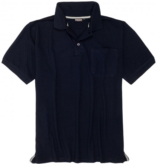 Adamo Klaas Regular fit Polo Shirt with Pocket Navy - Pólóingek - Galléros Pólók 2XL-8XL - Pólóingek 2XL-8XL